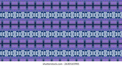 Neon Retro DJ Music Pattern Seamless Background
