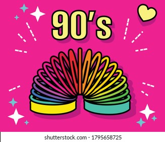 Neon Retro pop culture item from 90s. Retro element collections. USSR. Vector illustration. 