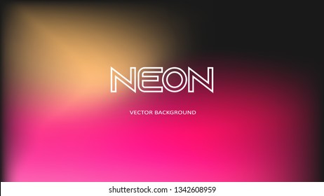 Neon retrofuturistic shiny vector background in vivid color palette. Synthwave/ retrowave 80s-90s.