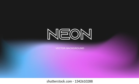Neon retrofuturistic shiny vector background in vivid color palette. Synthwave/ retrowave 80s-90s.