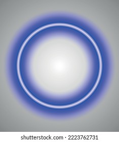 neon ring. geometric shapes in a neon design. Materials for signs, presentations, etc. Vector graphics.