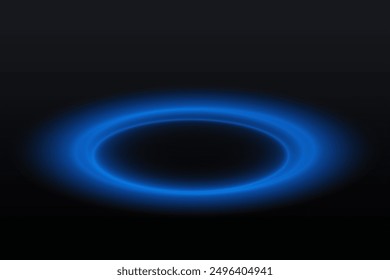 Neon ring. Glowing circle. Glow effect. Round light frame. abstract light lines of movement and speed. Abstract light lines of movement and speed. light green ellipse.