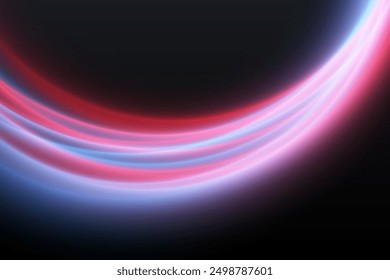 Neon ring. Glowing circle. Glow effect. Round light frame. abstract light lines of movement and speed. Abstract light lines of movement and speed. light green ellipse.