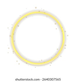 Neon ring pulses in sapphire eclipse. Magic particles swirl in spiral blaze. Luminous halo orbits like digital radar. Transparent flash glows with silent burst. 
