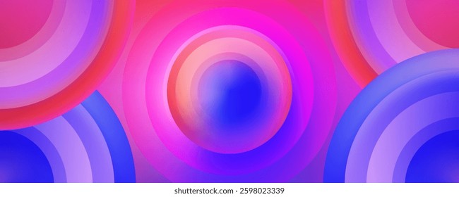 Neon Ripple Spectrum Abstract Background