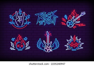 Neon Rock'n'Roll vintage sign