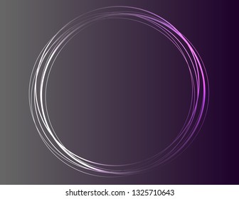 Neon round frame