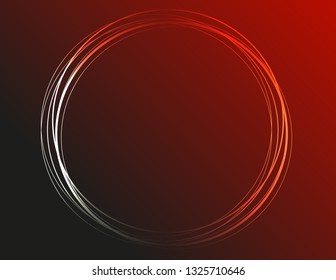 Neon round frame