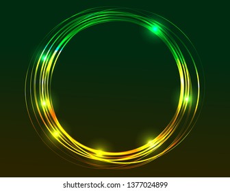 Neon round frame