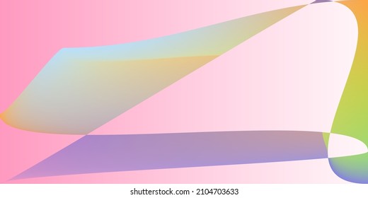 Neon Shape Futuristic Minimal Trendy Background. Layers Pink Psychedelic Dynamic Illustration. Rainbow Modern Color Smooth Modern Design. Digital Multicolor Pastel Technology Fluid Gradient Mesh.