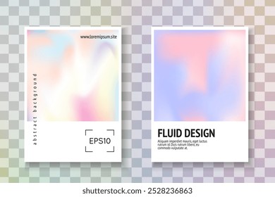 Forma de neón. Presentación de Geometría. Folleto de metal colorido. Malla minimalista. Papel de holograma azul. Vector gráfico. Concepto de moda. Forma de neón violeta