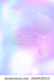 Neon Shape. Tech Layout. Blue Space Pattern. Minimalist Design. Round Iridescent Composition. Summer Flyer. Vibrant Dots. Geometric Background. Purple Neon Shape