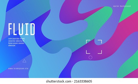 Neon Shape. Wave Geometric Design. Cool Landing Page. Purple Trendy Banner. Horizontal Geometry. Memphis Frame. Rainbow Background. Modern Pattern. Violet Neon Shape
