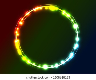 Neon shine frame