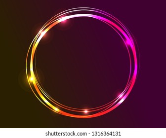 Neon shine frame