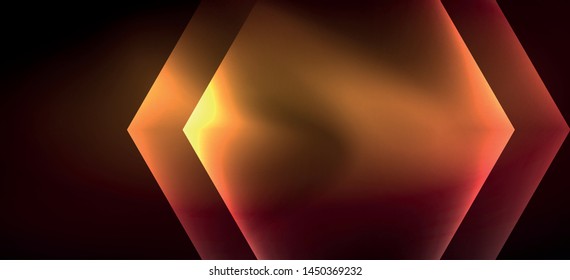 Neon shiny color lines background. Abstract colorful web template Geometric modern technology concept. Vector abstract background banner design.