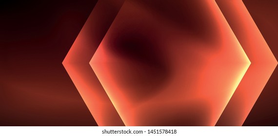 Fondo de líneas de color brillante neón. Resumen de la plantilla web colorida Concepto de tecnología geométrica moderna. Diseño de banner de fondo abstracto vectorial.