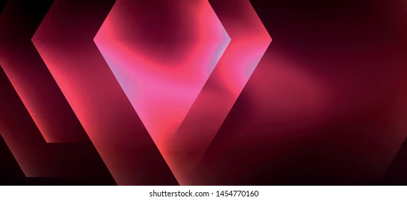 Neon shiny color lines background. Abstract colorful web template Geometric modern technology concept. Vector abstract background banner design.