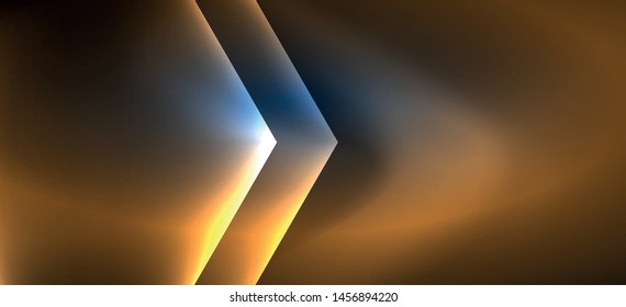 Neon shiny color lines background. Abstract colorful web template Geometric modern technology concept. Vector abstract background banner design.
