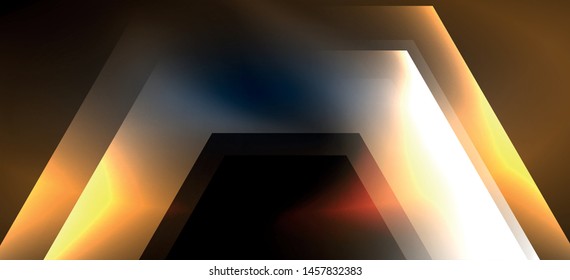 Neon shiny color lines background. Abstract colorful web template Geometric modern technology concept. Vector abstract background banner design.