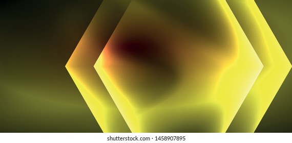 Neon shiny color lines background. Abstract colorful web template Geometric modern technology concept. Vector abstract background banner design.
