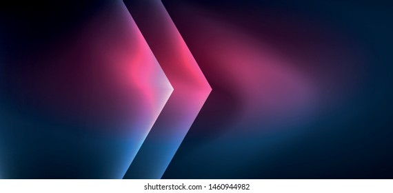 Neon shiny color lines background. Abstract colorful web template Geometric modern technology concept. Vector abstract background banner design.