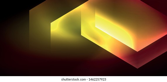 Neon shiny color lines background. Abstract colorful web template Geometric modern technology concept. Vector abstract background banner design.