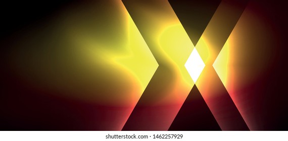 Neon shiny color lines background. Abstract colorful web template Geometric modern technology concept. Vector abstract background banner design.