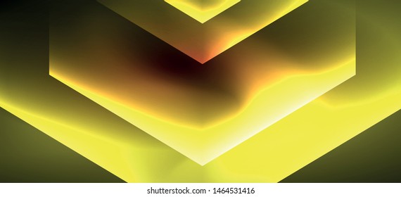 Fondo de líneas de color brillante neón. Resumen de la plantilla web colorida Concepto de tecnología geométrica moderna. Diseño de banner de fondo abstracto vectorial.