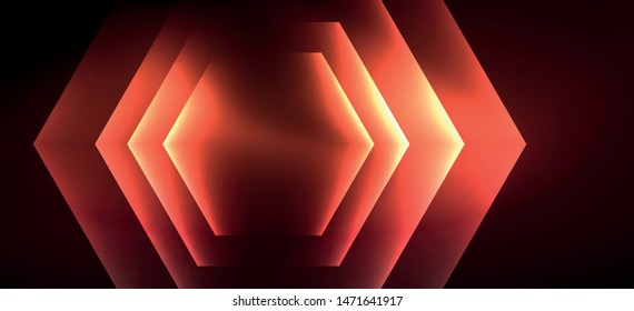 Fondo de líneas de color brillante neón. Resumen de la plantilla web colorida Concepto de tecnología geométrica moderna. Diseño de banner de fondo abstracto vectorial.