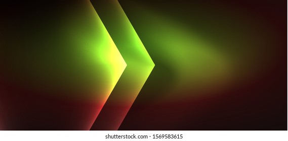 Neon shiny color lines background. Abstract colorful web template Geometric modern technology concept. Vector abstract background banner design.