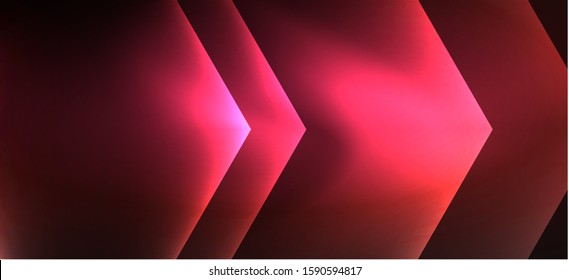 Neon shiny color lines background. Abstract colorful web template Geometric modern technology concept. Vector abstract background banner design.
