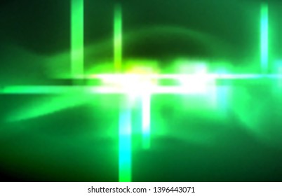 Neon shiny light lines on black, techno modern template, modern design