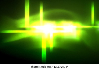 Neon shiny light lines on black, techno modern template, modern design