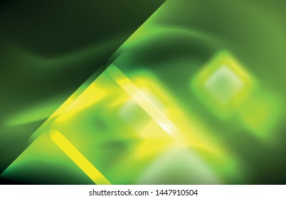 Neon shiny light lines on black, techno modern template, modern design