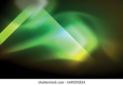 Neon shiny light lines on black, techno modern template, modern design