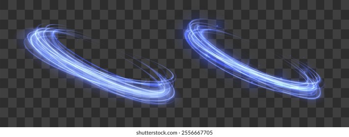 Neon shiny sparks of spiral wave. Png shine round frame with light circles light effect. Semicircular wave, light trail curve swirl, incandescent optical fiber vector, png, effect, wave,neon,line.