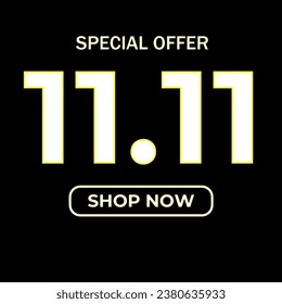 Neon sign 11.11 discount.
Neon yellow means 11.11 discount.
Shop now