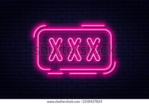 Neon Sign Adults Only 18 Plus Stock Vector Royalty Free 1258427824 Shutterstock 