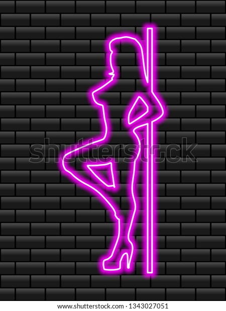 Live Nude Exotic Dancer Striptease Led Neon Sign