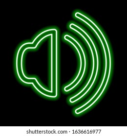 Neon sign of bright colors. Wi-Fi Neon Signal