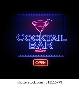 Neon sign Cocktail bar