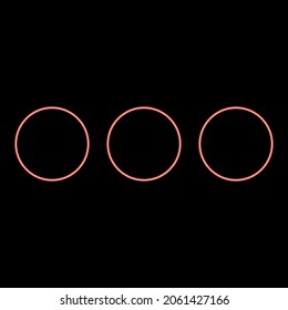 Neon sign continue red color vector illustration flat style light image