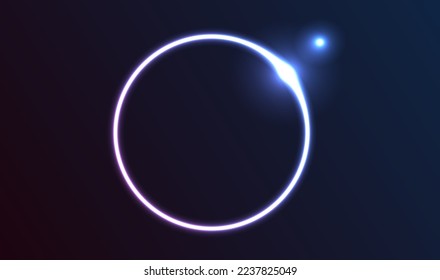 
Neon sign in different colors. Neon background. Neon circle. Dark background