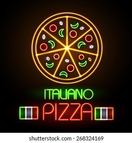 Neon Sign Pizza
