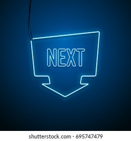 Neon sign. Vector illustration.