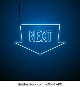 Neon sign. Vector illustration.