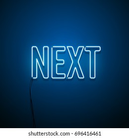 Neon sign. Vector illustration.