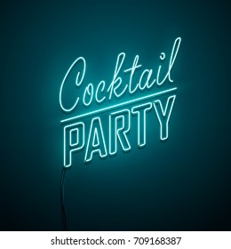 Neon sign. Vector illustration.
