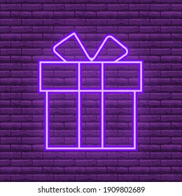 Neon señala ilustraciones vectoriales para las festividades del Día de San Valentín. Símbolos luminosos neones para las tarjetas de felicitación del Día de San Valentín, afiches, pancartas, volantes. Señales de neón, publicidad vibrante.